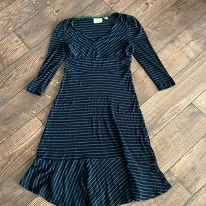 Maeve by anthropology- Green and navy dress, Size M